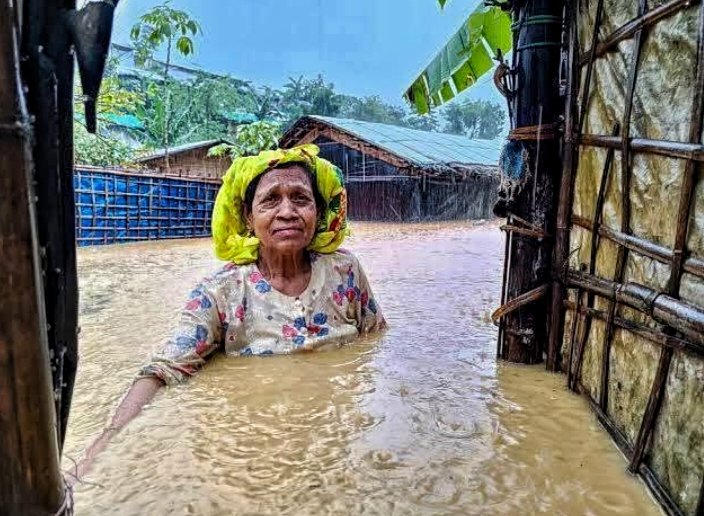 🔴❗📢 | Rohingya in the Refugee camp have been facing immense challenge from seasonal climate-change affect.  #refugee #ClimateAction #Rohingyaissue 

Crd