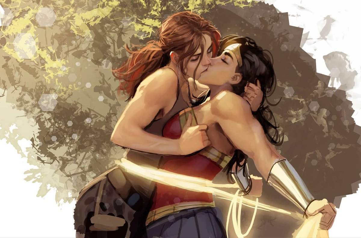 EN | 🏳️‍🌈 | Happy #PrideMonth to the LGBT+ community! Be proud to exist and love freely. In this society, be yourself and keep fighting for your rights. Illustration of Lara Croft and Wonder Woman by Stjepan Sejic. ► bit.ly/44405cf (Tumblr)