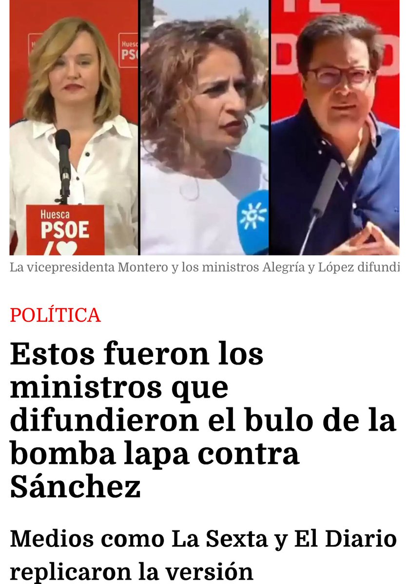 Perrroloco7's tweet photo. @Pilar_Alegria @sanchezcastejon @PSOE https://t.co/V6KMgTeDrX