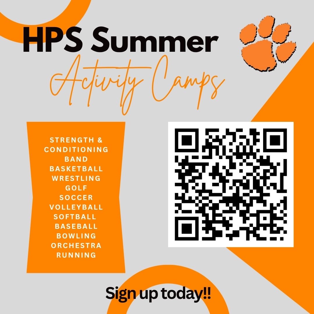 Summer Strength &amp; Conditioning starts tomorrow!! Use the QR code to access the sign-up link. 🐯 💪
gobound.com/ne/schools/has…
#every1aTIGER