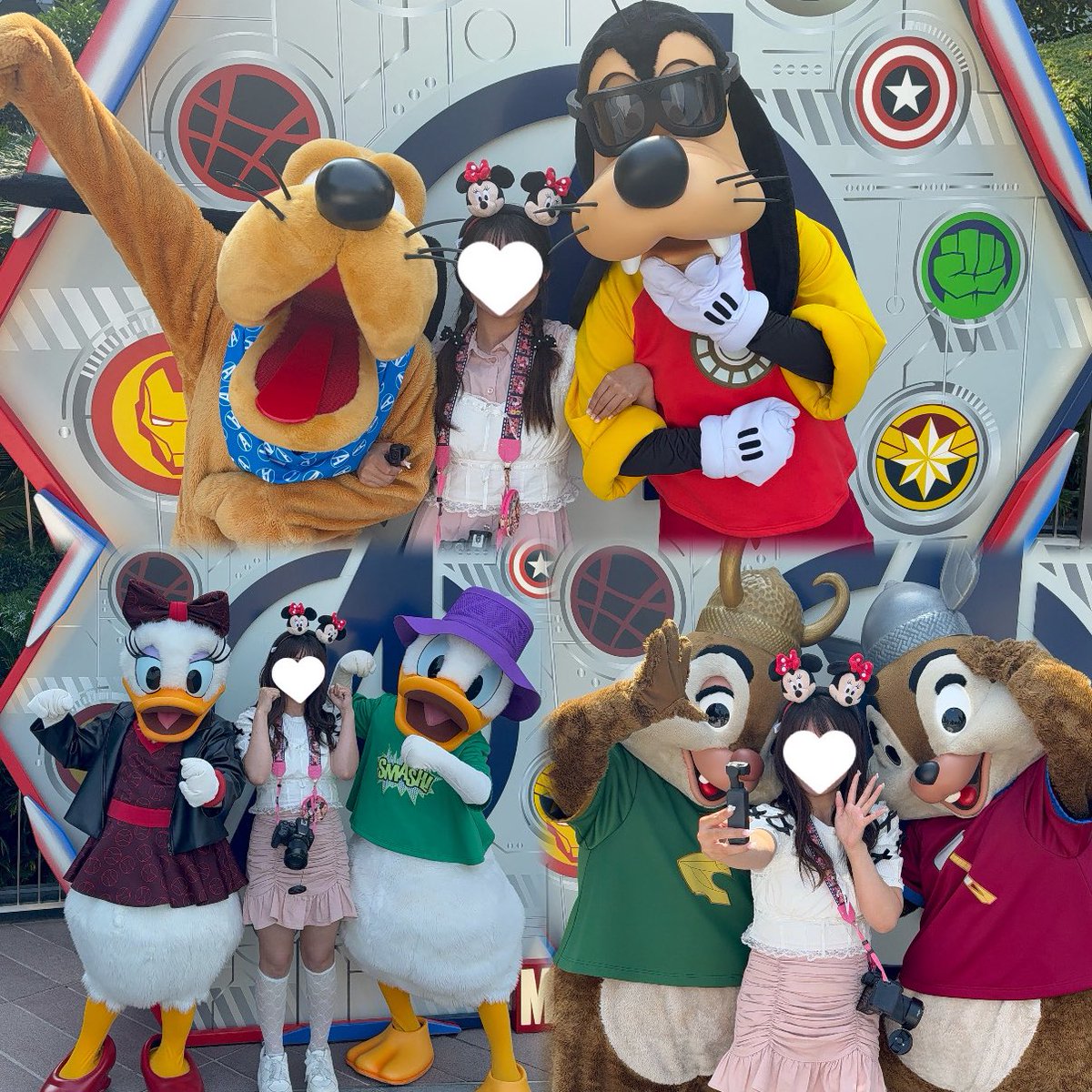 初上海ディズニーランド🇨🇳
MARVELミキミニだけできなかったから来年あったらリベンジしたい🥹