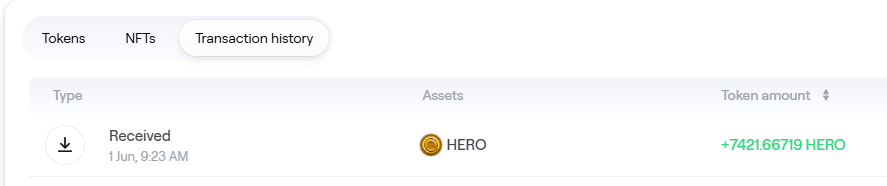 Shun | t (@0xshunnn) on Twitter photo I thought only the users with the high rankings will get a reward but when I check my wallet there's a 7.4k $HERO airdrop that's worth $330 in todays price.
If I knew it and saw earlier this could've been an almost $700 free money.
Thanks <a href="/onchainheroes/">Onchain Heroes | Idle RPG</a> <a href="/skarlywarly/">skarly (s2 arc)</a> for cooking I thought only the users with the high rankings will get a reward but when I check my wallet there's a 7.4k $HERO airdrop that's worth $330 in todays price.
If I knew it and saw earlier this could've been an almost $700 free money.
Thanks <a href="/onchainheroes/">Onchain Heroes | Idle RPG</a> <a href="/skarlywarly/">skarly (s2 arc)</a> for cooking