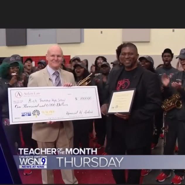 Southsuburbanhoops (@ssuburbanhoops) on Twitter photo 🎉 Congratulations to Mr. Phil Crews, Band Director at Rich Township High School, honored as WGN’s Teacher of the Month! 🎶
After 22 years of inspiring students, he’s retiring with a legacy of excellence. Catch the tribute here:
wgntv.com/news/teacher-o…
<a href="/RichTownship_BB/">Rich Township Boys BB</a> 🎉 Congratulations to Mr. Phil Crews, Band Director at Rich Township High School, honored as WGN’s Teacher of the Month! 🎶
After 22 years of inspiring students, he’s retiring with a legacy of excellence. Catch the tribute here:
wgntv.com/news/teacher-o…
<a href="/RichTownship_BB/">Rich Township Boys BB</a>
