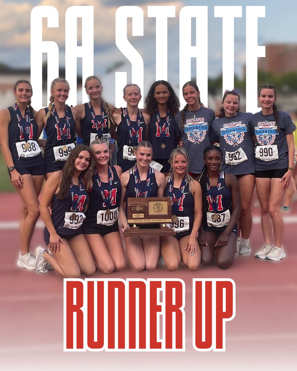 🥈STATE RUNNER-UP!🥈
Our girls brought the heat to the Kansas State Track &amp; Field Championships, earning 64 points and securing 2nd place overall — just 6 points shy of the title!
🔥This marks our best finish since the 2002 STATE CHAMPIONSHIP team. So proud of their grit &amp; heart!
