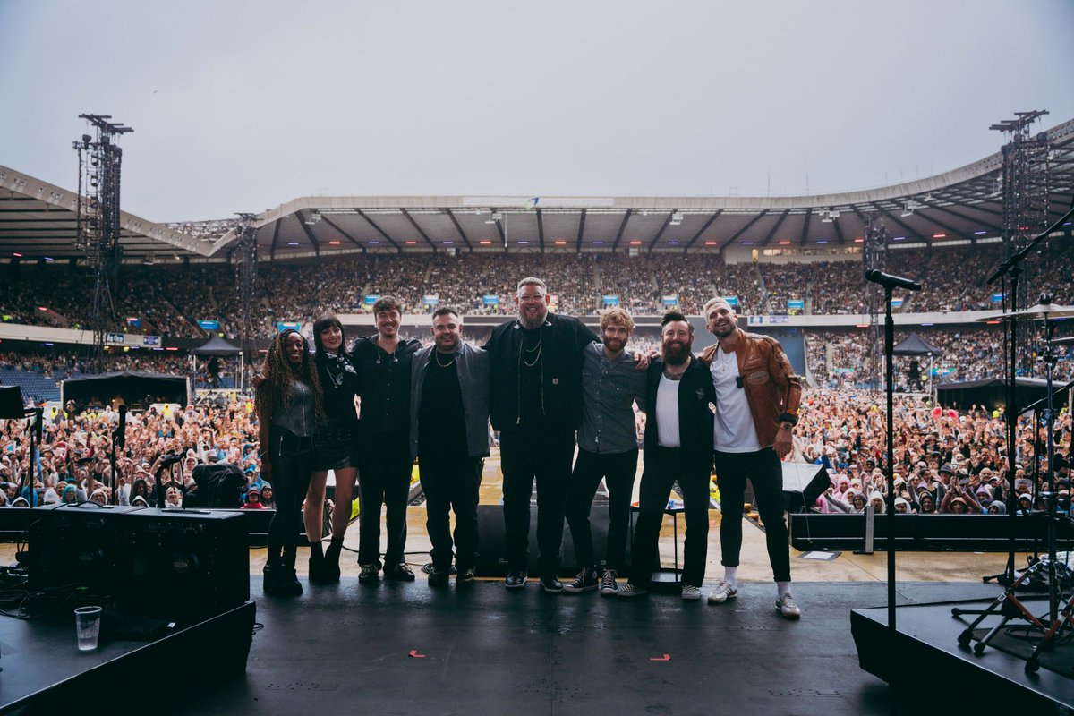 Last night was mad 🤯 thank you so much <a href="/robbiewilliams/">Robbie Williams</a> for having me and thanks to everyone who braved the scottish weather and watched the set! ☔️