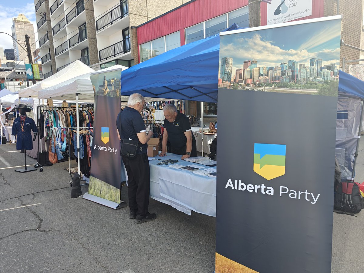Come check out our booth today at #lilacfest in #yyc #ableg #abpoli