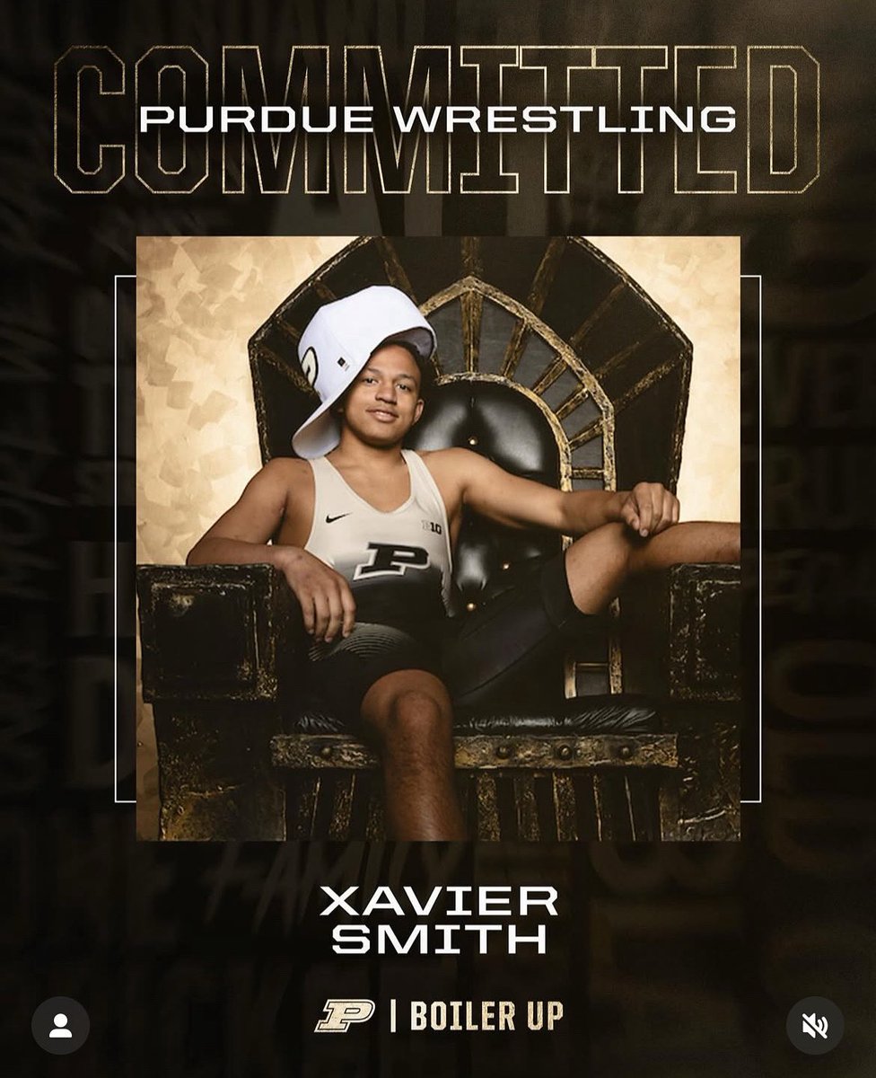 Congratulations to Junior Xavier Smith on his commitment to wrestle Big Ten Division 1 at Purdue University!