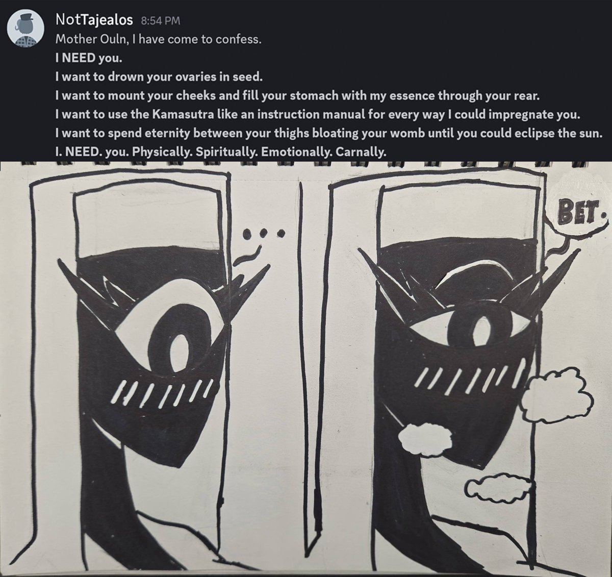 dcg580's tweet photo. Confessional for @NotTajealos 

*They would continue for 24 hours until they lost consciousness, then wake up within Mother Ouln's chambers, and continue for 24 more hours after a light breakfast*

#nsfw #art #sketch #nun #request
Thanks, and have fun! https://t.co/gLhey07636