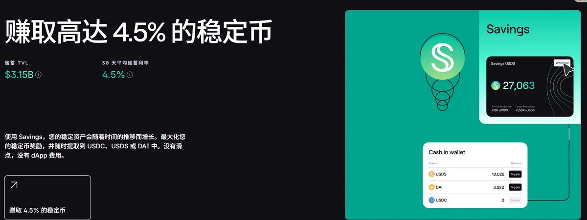 Spark（<a href="/sparkdotfi/">Spark</a>）重磅升级！USDT 直存功能上线，DeFi 体验再飞跃！

作为 <a href="/cookiedotfun/">Cookie DAO 🍪</a> 的 Snaps 首选项目，Spark 正以 26亿+ TVL 的实力席卷 DeFi！ 5月29日，Spark 推出全新 USDT 直接存款功能，让你的资金秒变收益机器！以下是详情，速来解锁财富新姿势！

想象一下：你手握 USDT，想在 DeFi