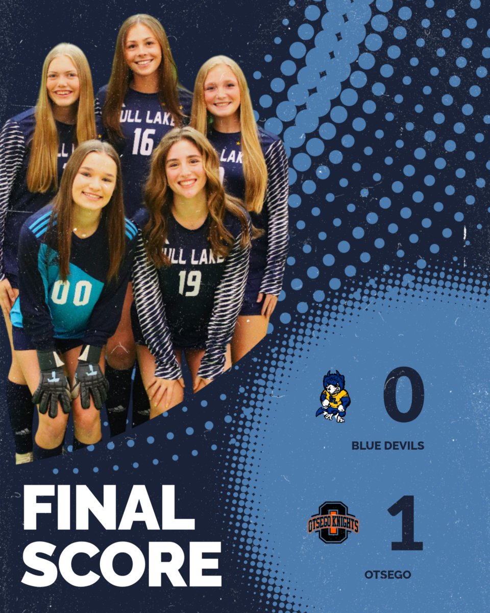 Our Women's Soccer team ended their outstanding season on Friday night with a tough battle against Otsego. Thank you to every player for all their hard work this season!
