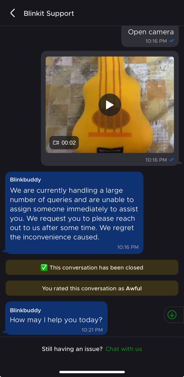ankitanand384's tweet photo. @letsblinkit I’m trying to return products due to item is dirty and another item not as expectation but I’m not able to contact blinkit support. Please help me to cancel this orderID-  
ORD155537102 https://t.co/HLSm0gJyTf