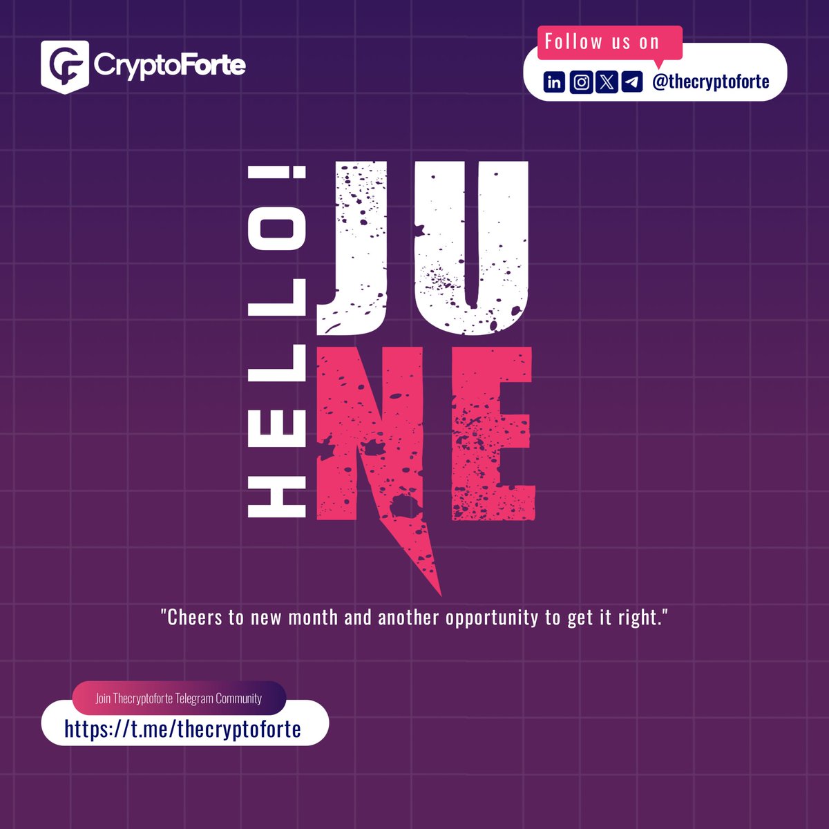 As we step into the month of June, here is a huge shoutout to every one of you building, learning, and contributing to the Web3 ecosystem.

This month, let’s keep pushing boundaries, learning from each other, and celebrating every win — big or small. Remember: every step you take