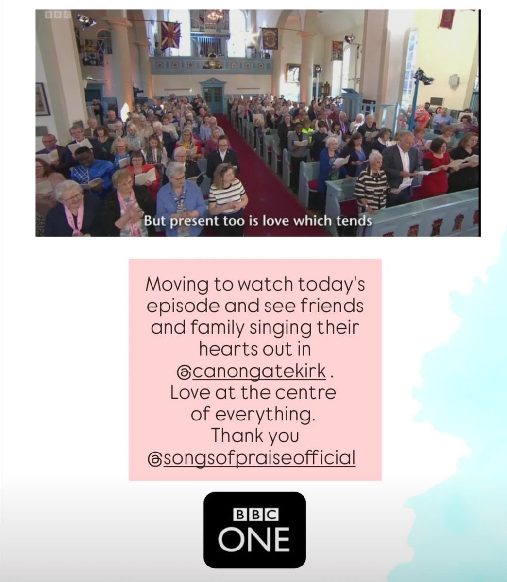 Helen Leach (@helenleachmusic) on Twitter photo Thank you <a href="/BBCSoP/">BBC Songs of Praise</a> for the privilege of sharing the love of God through music in @Canongatekirk today!
bbc.co.uk/iplayer/episod… begins 26:42 Thank you <a href="/BBCSoP/">BBC Songs of Praise</a> for the privilege of sharing the love of God through music in @Canongatekirk today!
bbc.co.uk/iplayer/episod… begins 26:42