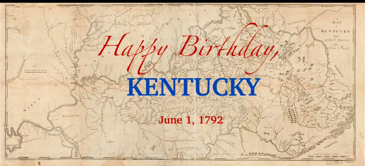 csande02's tweet photo. 🎉 Happy Birthday, Kentucky! 🎉
233 years strong — since June 1, 1792. From horse racing to bluegrass music and rolling hills, there’s no place like the Bluegrass State. 💙🐎🌄

#HappyBirthdayKentucky #BluegrassPride #Since1792 https://t.co/VAZ05hqi81