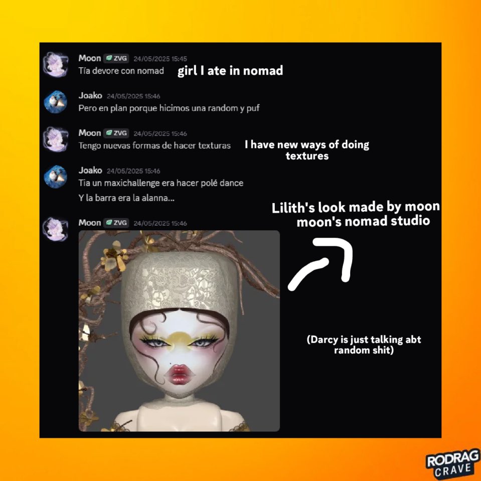 Screenshots are getting leaked of Vivvy admitting she ghost built Liliths look for the 2nd week of Slaylukis.

Translation provided in the second photo.