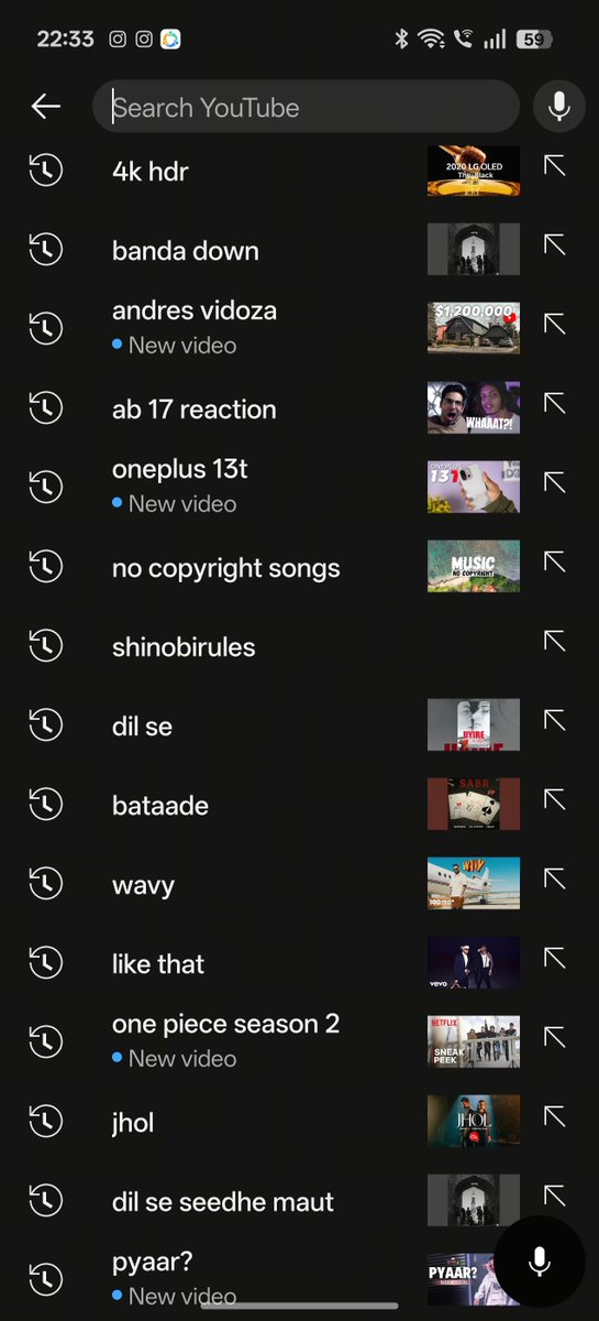 I only search on YT Music 🫠