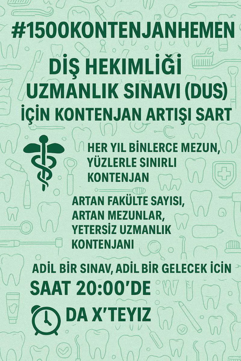 <a href="/YuksekogretimK/">Yükseköğretim Kurulu</a>
<a href="/erolozvar/">Erol Özvar</a>
<a href="/memetsimsek/">Mehmet Simsek</a>
<a href="/HMBakanligi/">T.C. Hazine ve Maliye Bakanlığı</a>
<a href="/drmemisoglu/">Prof. Dr. Kemal Memişoğlu</a>
<a href="/saglikbakanligi/">T.C. Sağlık Bakanlığı</a>
#1500kontenjanhemen
 #1500kontenjanhemen