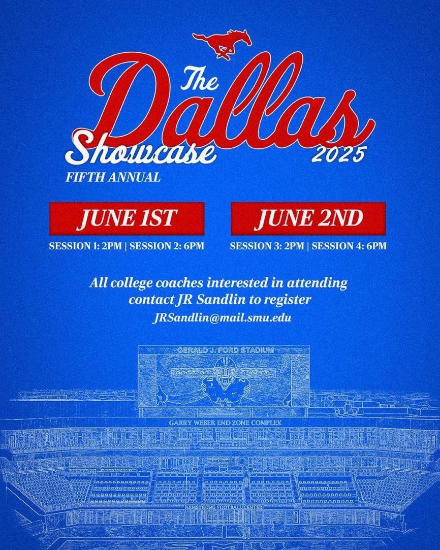 Tony Schumacher (@tony_schu3) on Twitter photo Excited to compete today at the <a href="/SMUFB/">SMU Football</a> dallas showcase! <a href="/WGHSFootball/">Walnut Grove Football</a> <a href="/FlightSkillz/">Coach Flight</a> <a href="/ChrisBergeski/">Chris Bergeski</a> <a href="/CoachTimYoder/">Tim Yoder</a> <a href="/TTU_SeanK/">Sean Kenney</a> @BrianBrown_ <a href="/coachtallison/">Tommy Allison</a> <a href="/Coach_Moore5/">Tyler Moore</a> <a href="/Tyrel_Lenard/">Tyrel Lenard</a> <a href="/coach_meger/">Carson Meger</a> Excited to compete today at the <a href="/SMUFB/">SMU Football</a> dallas showcase! <a href="/WGHSFootball/">Walnut Grove Football</a> <a href="/FlightSkillz/">Coach Flight</a> <a href="/ChrisBergeski/">Chris Bergeski</a> <a href="/CoachTimYoder/">Tim Yoder</a> <a href="/TTU_SeanK/">Sean Kenney</a> @BrianBrown_ <a href="/coachtallison/">Tommy Allison</a> <a href="/Coach_Moore5/">Tyler Moore</a> <a href="/Tyrel_Lenard/">Tyrel Lenard</a> <a href="/coach_meger/">Carson Meger</a>