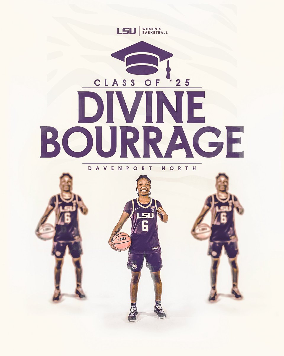 Divine Bourrage is a Davenport North graduate!

Next stop: LSU