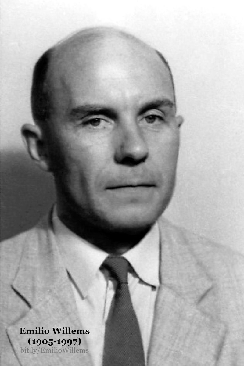 nimuendaju's tweet photo. Há 120 anos, 18 de agosto de 1905, nascia na Alemanha Emilio Willems (1905-1997), que desempenharia papel importante na consolidação das Ciências Humanas no Brasil como primeiro docente de Sociologia e Antropologia na USP. Conheça sua obra em nosso acervo: https://t.co/3TbteR9P6v https://t.co/8bY5weTKON