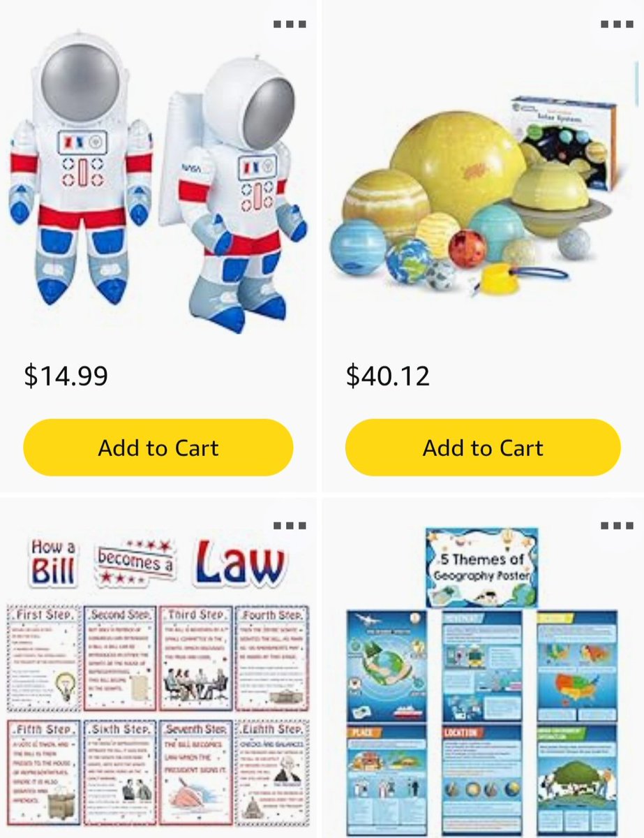 My classroom wishlist is just what it is, a wishlist. A list of items that I wish to have for my classroom to make learning engaging and fun. Thank you to generous donors who want to help #clearthelist. A simple R/T is just as helpful as a sprinkle.
amazon.com/hz/wishlist/ls…