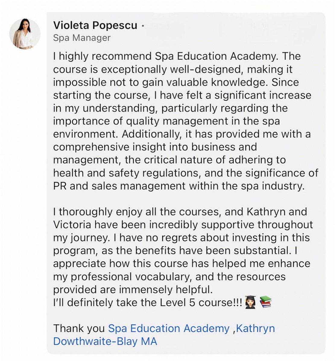 Would you like to gain a CIDESCO or CIBTAC Spa Management Qualification? 

Would you like to progress your confidence, knowledge and career? 

Get your brochure with fees, dates, payment plan details here  subscribepage.com/GetMoreInfo

Check out our website SpaEducationAcademy.com