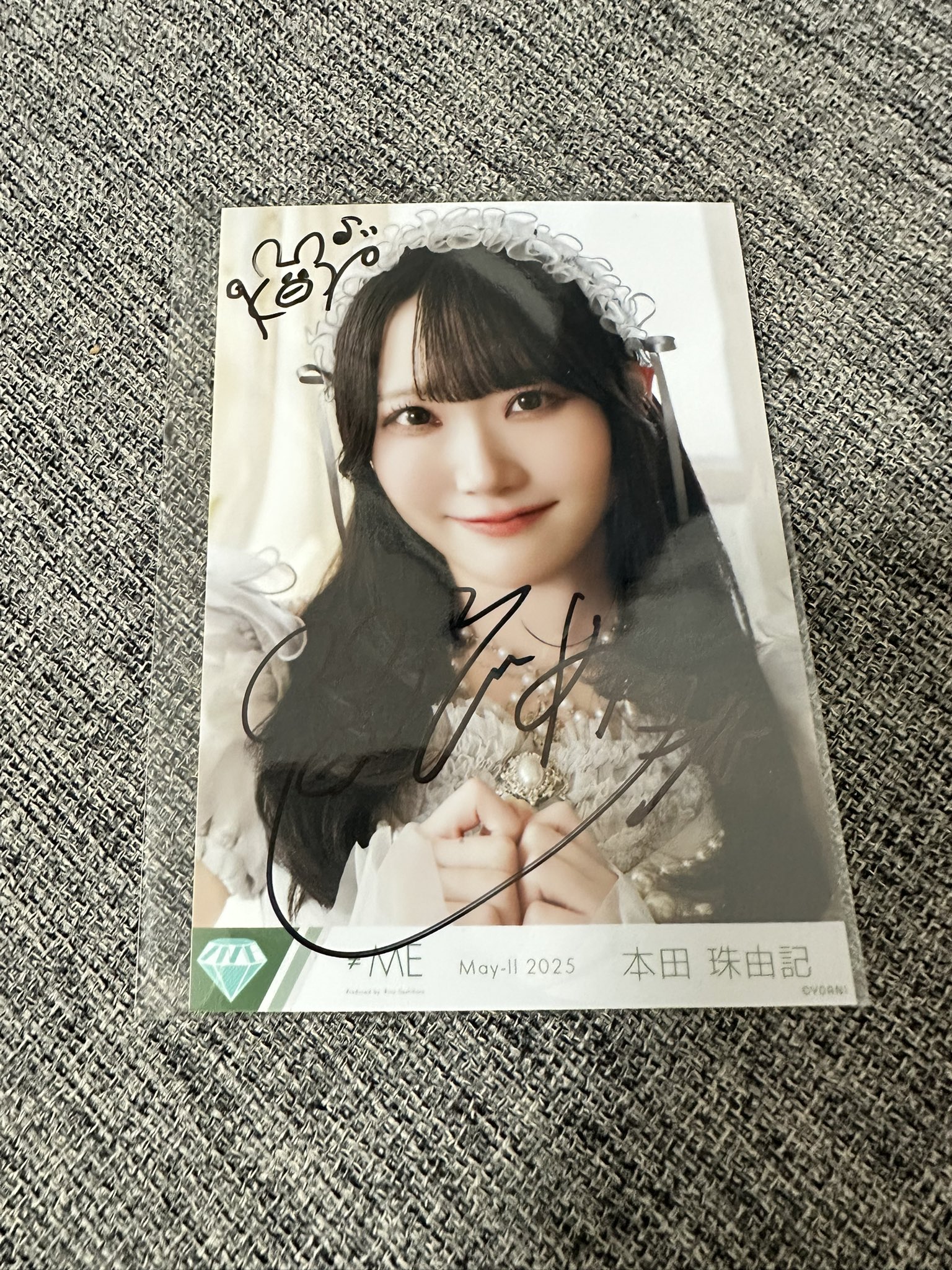 ≠ME ノイミー 菅波美玲 生写真 モブノデレラ 直筆 イラスト