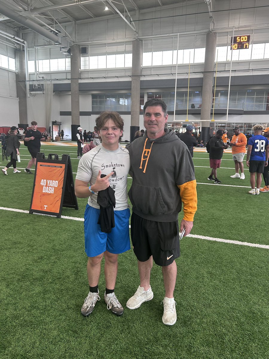 thank you <a href="/CoachTimBanks/">Tim Banks</a> and <a href="/SethLittrell/">Seth Littrell</a>  for letting me go to the tennessee volunteer high school evaluation camp <a href="/TupaBrian/">Brian Tupa</a>
