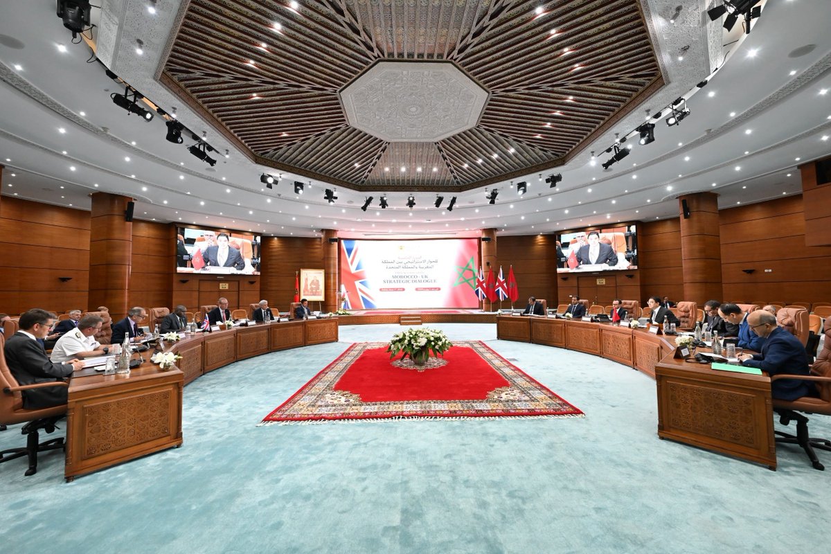 MFA Nasser Bourita and the Secretary of State for Foreign, Commonwealth and Development Affairs of the United Kingdom of Great Britain and Northern Ireland, Mr. David Lammy, co-chaired today in Rabat, the 5th session of the Morocco-UK Strategic Dialogue