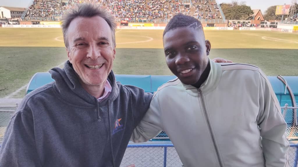 Warriors stars Marshal Munetsi and Marvelous Nakamba were at the Dynamos v Highlanders game!