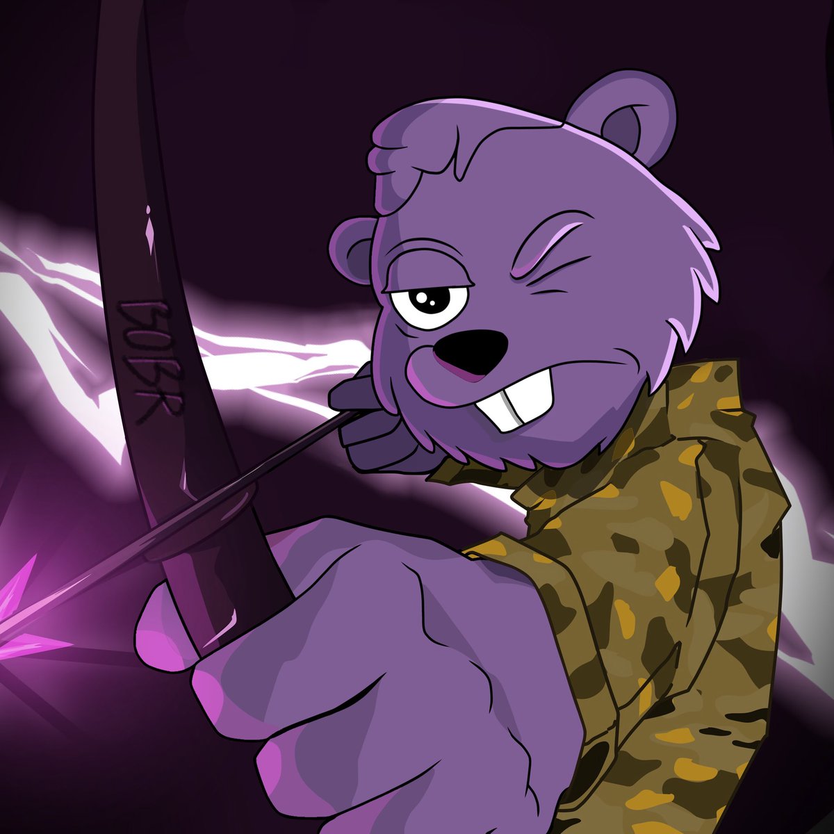 Al amin🥷 (@alamin_alli4) on Twitter photo Just finished my very first art piece for <a href="/Bober_xyz/">BOBR_XYZ</a> 💜
Say hello to this purple beaver archer camo’ed up, arrows recoiled 🏹 and ready to storm the BOBRVERSE!
What do u guys thinks?
<a href="/Weld_Koza/">Koza | WELD | B☉BR</a> <a href="/leysbobr/">Leys B⨀BR Baby</a> <a href="/Vinni_gmi/">Vinni 🐼</a> Just finished my very first art piece for <a href="/Bober_xyz/">BOBR_XYZ</a> 💜
Say hello to this purple beaver archer camo’ed up, arrows recoiled 🏹 and ready to storm the BOBRVERSE!
What do u guys thinks?
<a href="/Weld_Koza/">Koza | WELD | B☉BR</a> <a href="/leysbobr/">Leys B⨀BR Baby</a> <a href="/Vinni_gmi/">Vinni 🐼</a>