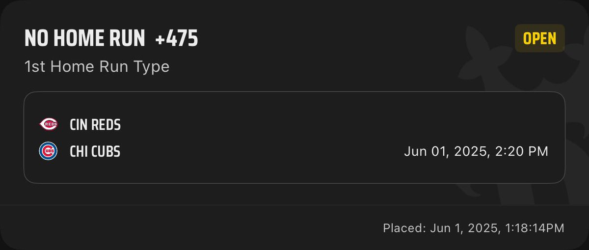 Let's goooo! I hit this bet yesterday and I'm running it back again today. The weather isn't as windy but still blowing in. Let's cash it! #MLB #gamblingX #MLBBets