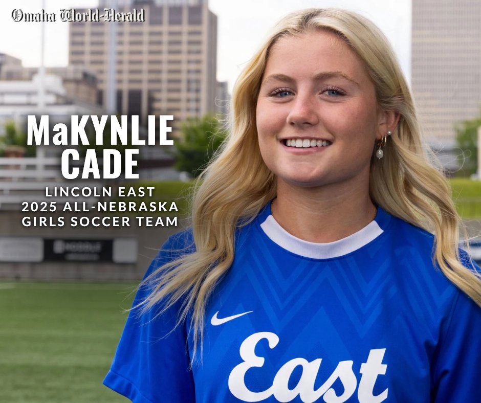 OWHsports's tweet photo. Congrats to @LEGirlsSoccer's @MaKynlie_ for being named to The World-Herald's All-Nebraska first team!

Meet the team:
https://t.co/EX2DW1hq0L 
#nebpreps https://t.co/2SDnctJGOd