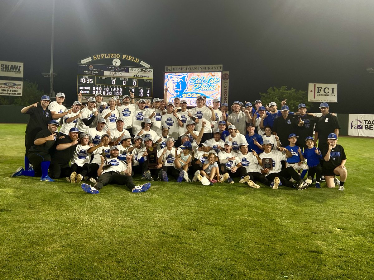 JUCO World Series⚾️ (@jucoworldseries) on Twitter photo 🏆 Your 2025 #JUCOWS National Champs: <a href="/slccbaseball/">SLCC BASEBALL</a> 🏆
#jucows25 #njcaa #jucobaseball #brucru 🏆 Your 2025 #JUCOWS National Champs: <a href="/slccbaseball/">SLCC BASEBALL</a> 🏆
#jucows25 #njcaa #jucobaseball #brucru