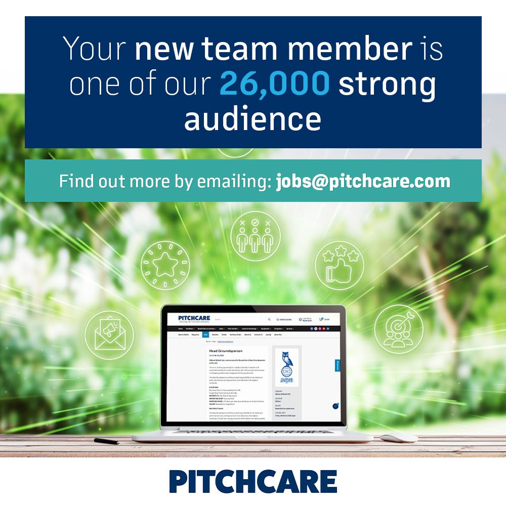 Are you looking for a groundsperson, greenkeeper, grounds and garden manager or an apprentice?

Whatever the role. Advertise with Pitchcare, email us today.