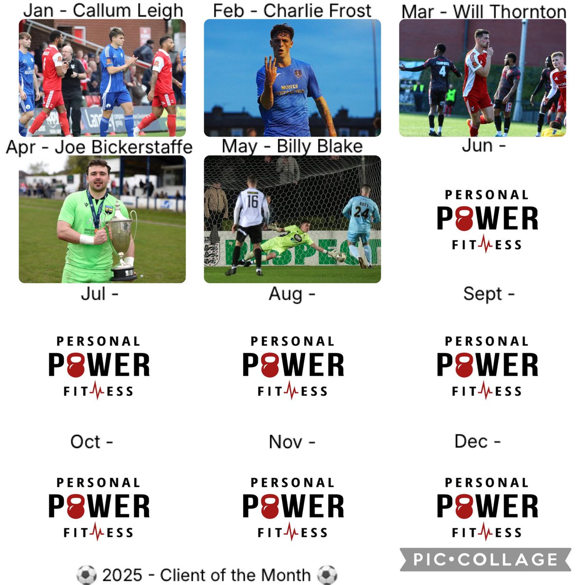 Personal Power Fitness (@ptrkr125) on Twitter photo Client of the Month - May
🥇 = <a href="/BillyBlake05/">Billy Blake</a>
🥈 = <a href="/Callum_dolan10/">Callum Dolan</a>
🥉 = <a href="/AlexCurran77/">Alex Curran</a>
4th = <a href="/oliverhodgson__/">oliver hodgson</a>
5th = <a href="/CalHunter03/">Cal Hunter</a>
6th = <a href="/Joey_Oldham_/">Joey Oldham</a>
7th = <a href="/charliefrostt11/">Charlie Frost</a>
8th = <a href="/DTaylor0000/">Dre</a>
9th = <a href="/BaileyTommo1/">Bailey Thompson</a>
10th = <a href="/AlfieCarm1chael/">Alfie Carmichael</a>
11th = <a href="/AlfieWalker2303/">Alfie Walker</a>
12th = <a href="/HarveyBrookes3/">hjbrookes7</a> Client of the Month - May
🥇 = <a href="/BillyBlake05/">Billy Blake</a>
🥈 = <a href="/Callum_dolan10/">Callum Dolan</a>
🥉 = <a href="/AlexCurran77/">Alex Curran</a>
4th = <a href="/oliverhodgson__/">oliver hodgson</a>
5th = <a href="/CalHunter03/">Cal Hunter</a>
6th = <a href="/Joey_Oldham_/">Joey Oldham</a>
7th = <a href="/charliefrostt11/">Charlie Frost</a>
8th = <a href="/DTaylor0000/">Dre</a>
9th = <a href="/BaileyTommo1/">Bailey Thompson</a>
10th = <a href="/AlfieCarm1chael/">Alfie Carmichael</a>
11th = <a href="/AlfieWalker2303/">Alfie Walker</a>
12th = <a href="/HarveyBrookes3/">hjbrookes7</a>
