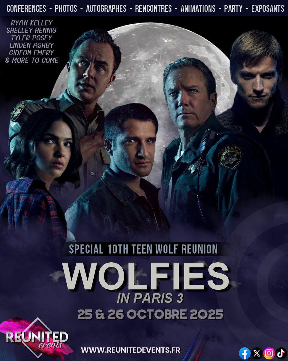 Wolfies in Paris 3 dans moins de 5 mois, préparez-vous à une édition encore plus incroyable que les précédentes❤️🥳
// Wolfies in Paris 3 is less than five months away, get ready for an even more incredible edition than the previous ones💙🎉 #WIP3 #teenwolf