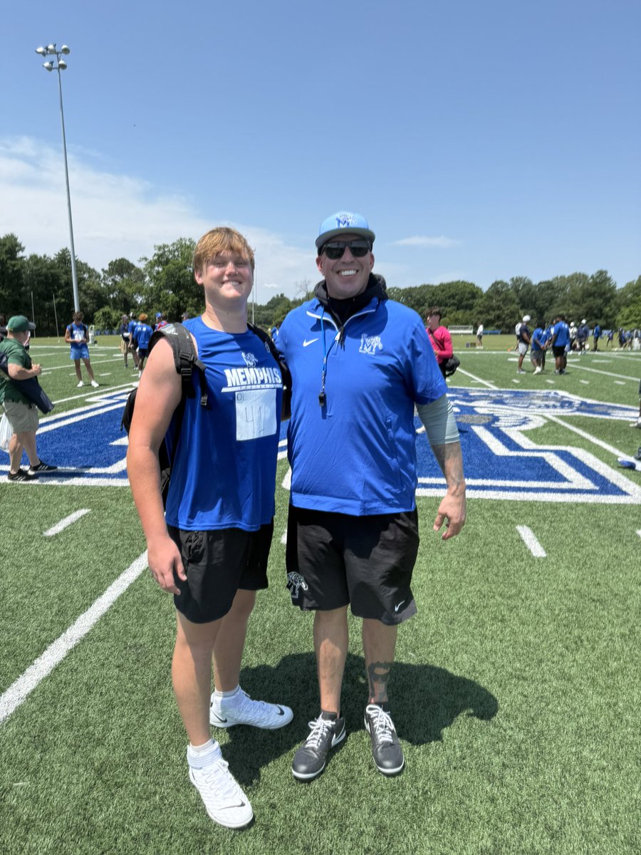 davis_shumaker's tweet image. Had at great time today at the Memphis football camp. Got lots of quality reps and learned a lot. @MemphisFB @CoachMBeal @davediehl66 @CoachKalb1 @CoachJ_Miller97 @Coach_Womble @FerrillThomas @HHSPantherFB