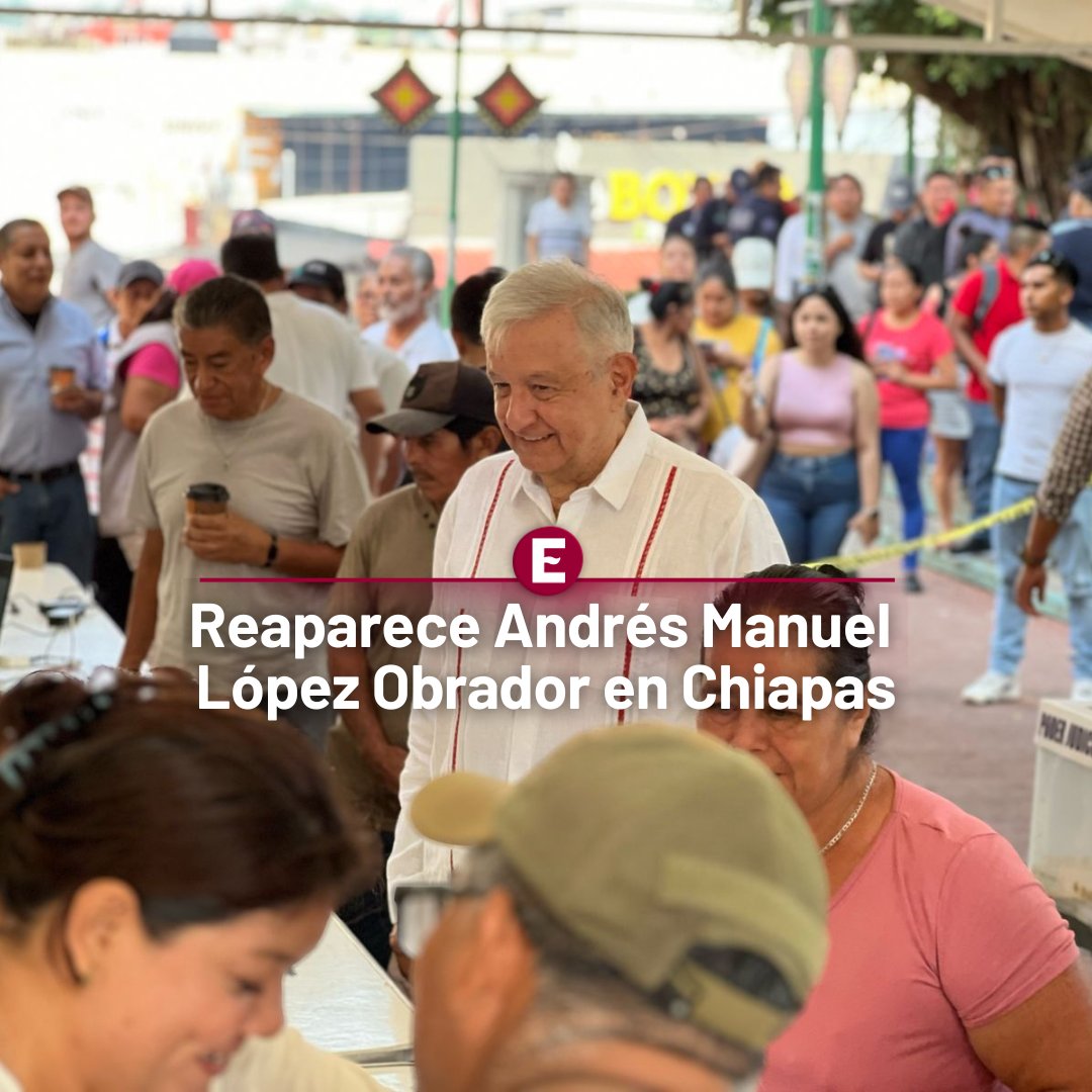 Excelsior's tweet photo. En una casilla especial, así fue la reaparición del ex presidente Andrés Manuel López Obrador en #Chiapas.

Tras casi ocho meses de estar alejado de los medios, López Obrador, a quien se le atribuye la reforma judicial y la elección de jueces por el pueblo, se sumó a la jornada histórica.
Fotos e información: Cristo Ramírez
#ElecciónJudicial #ExcélsiorDigital