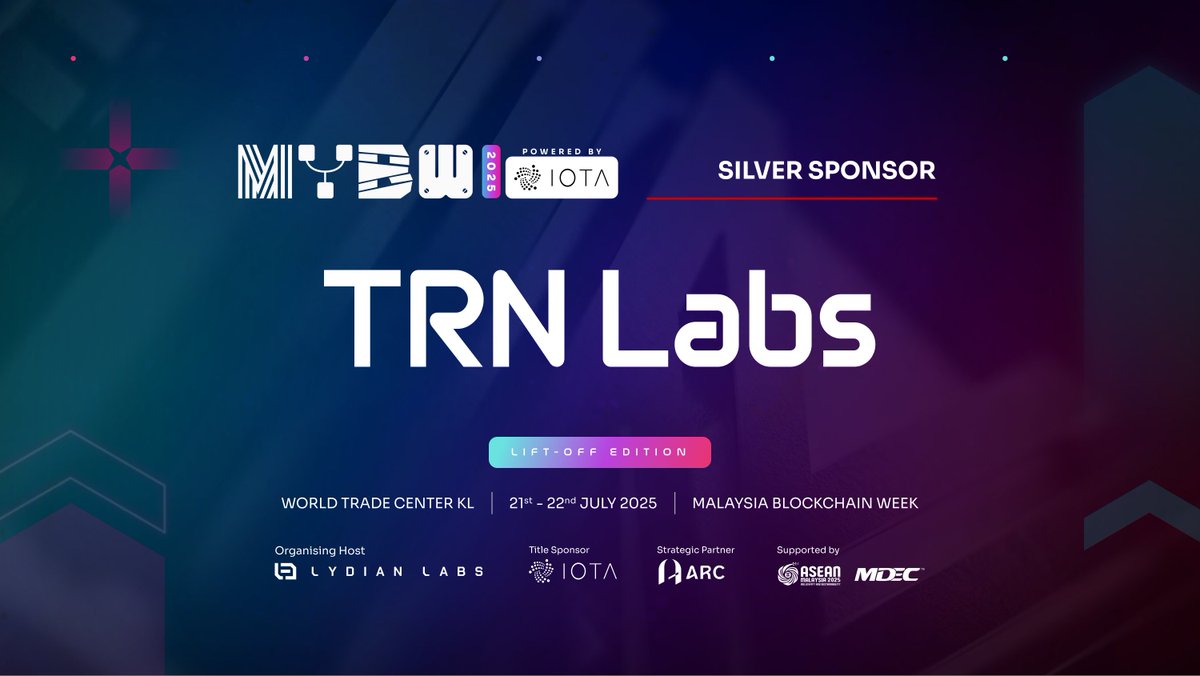 ⚙ Welcoming <a href="/TRNLabs/">TRN Labs</a> to #MYBW2025 as a Silver Sponsor!

As the driving force behind The Root Network (TRN), TRN Labs is shaping the future of gaming on-chain. Built for performance, TRN fuses EVM compatibility with XRP liquidity as an official XRP sidechain — backed by Ripple.