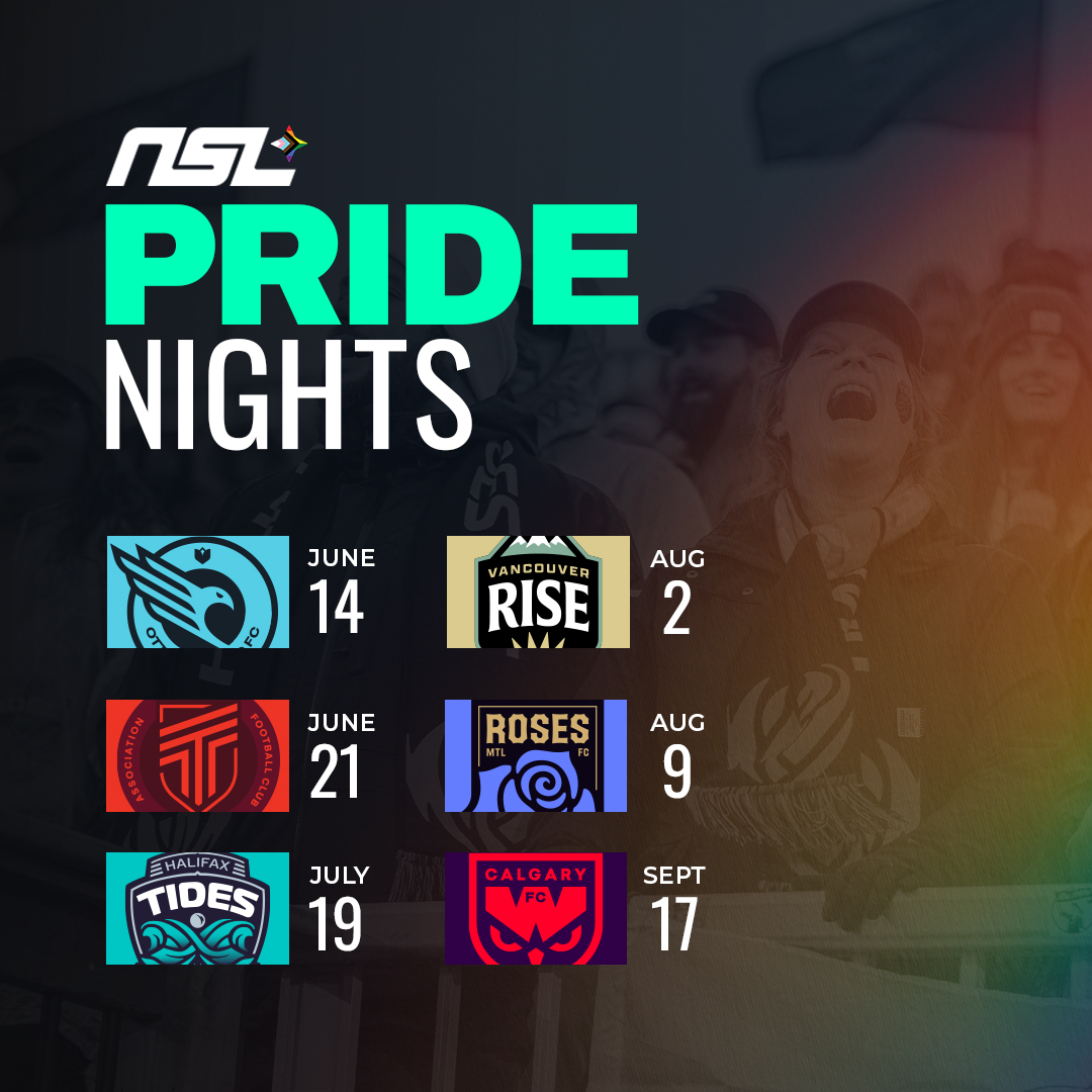 Pride is more than a season—it's a year-round commitment. The NSL proudly stands with 2SLGBTQI+ communities and allies, celebrating inclusion, visibility, and love on and off the pitch.