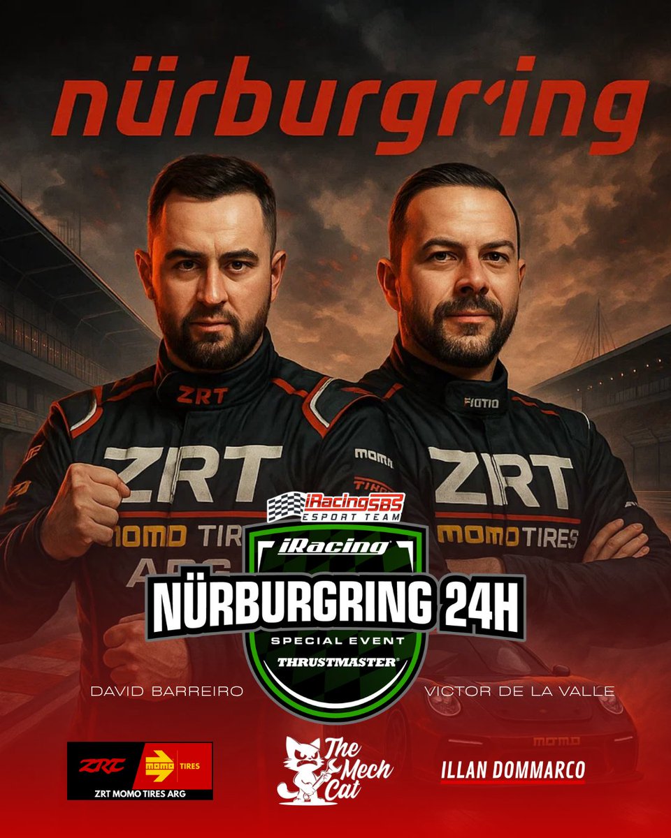 🔴 IRACINGSBS⚫
Vamos a defender la primera posición en la clasificación de equipos, hoy a los mandos David y Víctor, no os lo podéis perder a partir de las 4