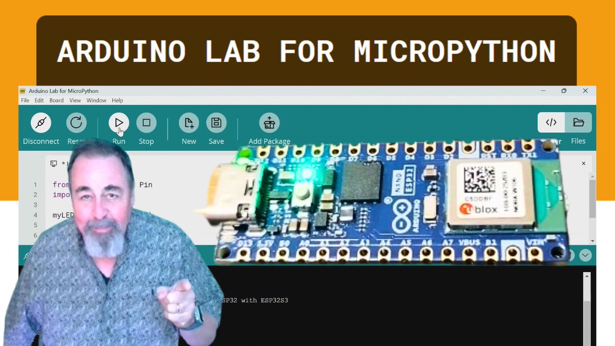 ShotokuTech's tweet image. Learn how to get started with Arduino Labs MicroPython 101 Course and install the MicroPython Firmware on your Arduino Nano ESP32 in this beginner’s guide! We even uninstall the firmware at the end! youtu.be/l5nUrVZzzZk
#Arduino #MicroPython @arduino