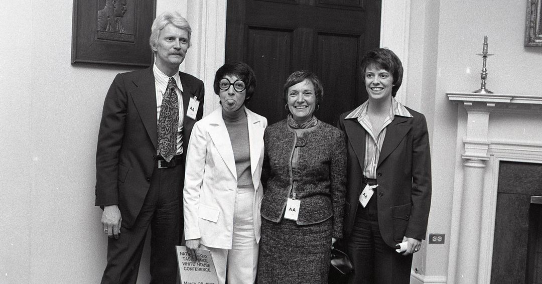 In 1977, Midge Costanza, aide to President Carter, made history by hosting the National Gay Task Force at the White House to hear their grievances about discriminatory federal policies – the 1st official LGBTQ+ meeting with federal officials. A landmark moment in LGBTQ+ rights.