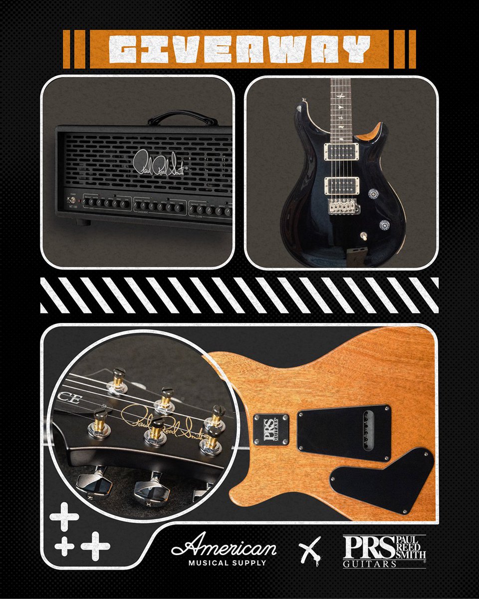 Pair the Limited Edition Black Gloss @PRSGuitars CE24 guitar with the MT100 Mark Tremonti guitar amp head and you have the makings of an unbeatable guitar rig! Enter Today for your chance to take home this epic combo! #AMSGiveaway

Enter here: brnw.ch/21wT4zD