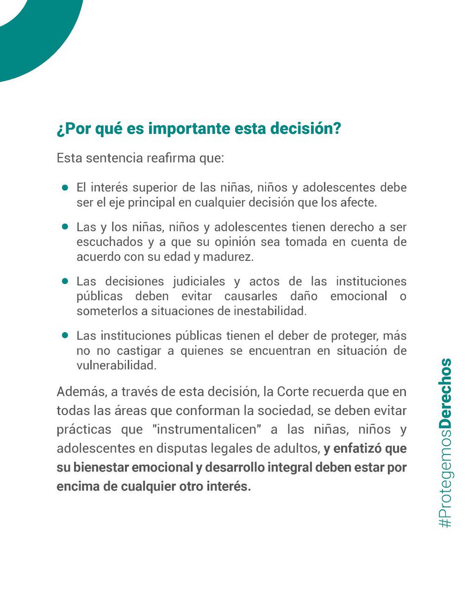 En el #DíaDeLaNiñez la <a href="/CorteConstEcu/">Corte Constitucional</a> recuerda que el Estado debe proteger siempre a la niñez y que el interés superior de las niñas y niños es una prioridad constitucional.

Conoce cómo la Corte protegió los derechos de una niña frente a una decisión emitida por el IESS.⬇️