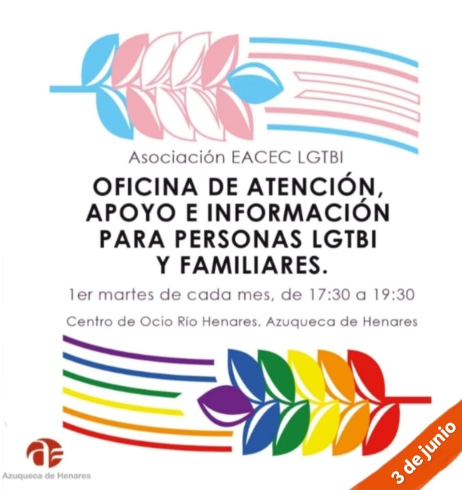 EACEC's tweet image. El próximo martes día 3 de junio en el centro de ocio Rio Henares de Azuqueca de Henares !Te esperamos¡