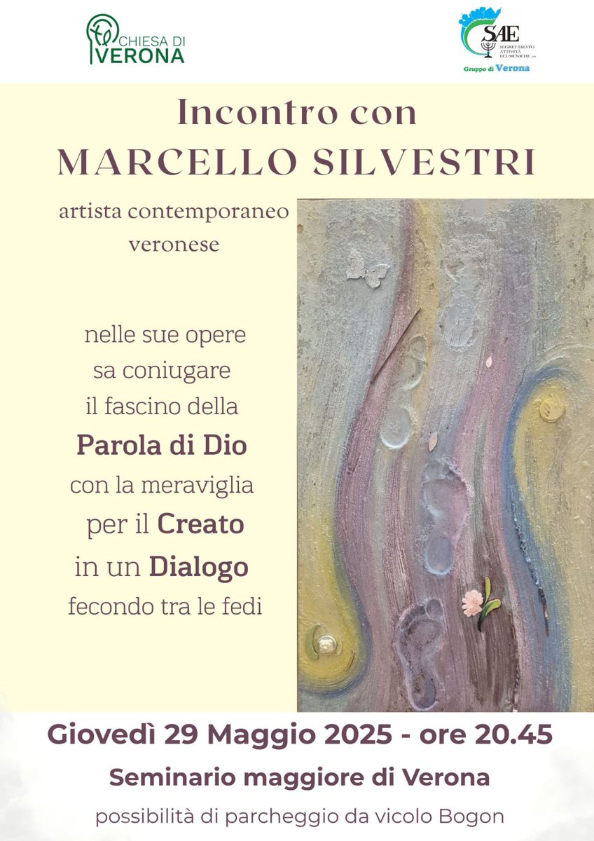 silvestri_arte's tweet image. Bellissimo incontro con #diocesi #verona e #sae 29/05. Grazie a chi c'era! #arte #fede #ecumenismo #bibbia #creato #cristianesimo #artista #spiritualita #contemplazione #artisti #artecontemporanea #dipinti #quadri #operedarte #bellezza #marcellosilvestri #art #artecontemporanea
