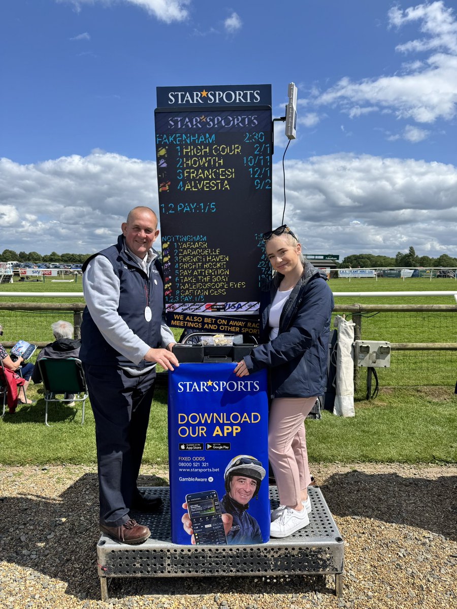 Star Sports Bookmakers (@starsports_bet) on Twitter photo ๐ | STAR AT FAKENHAM
๐ Weโre at <a href="/FakenhamRC/">Fakenham Racecourse</a> with <a href="/nickb_bookie1/">Nick Bennett</a> & <a href="/Emilywalliss/">Emily Wallis</a> for Ladiesโ Day!
๐ If youโre here, find us in Tatts, near the track!
โ
Away tracks and sports bets accepted!
18+ | GambleAware.org ๐ | STAR AT FAKENHAM
๐ Weโre at <a href="/FakenhamRC/">Fakenham Racecourse</a> with <a href="/nickb_bookie1/">Nick Bennett</a> & <a href="/Emilywalliss/">Emily Wallis</a> for Ladiesโ Day!
๐ If youโre here, find us in Tatts, near the track!
โ
Away tracks and sports bets accepted!
18+ | GambleAware.org
