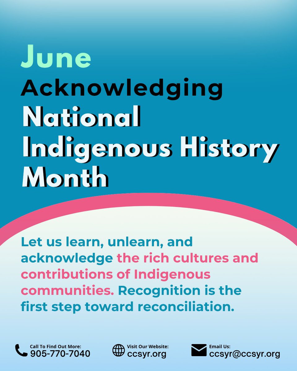 ccsyrorg's tweet photo. We recognize the deep wisdom, lived experiences, and cultural resilience of First Nations, Inuit, and Métis Peoples; honouring their ongoing contributions to the fabric of this land.

#ccsyr #YorkRegion #ReachingOutToAll #IndigenousVoices #FirstNations https://t.co/gQ8qynmnvJ